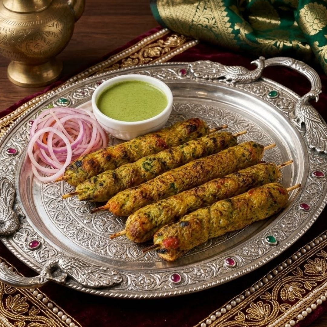 Vegetarischer Seekh Kebab